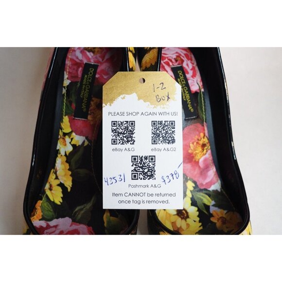 Dolce&Gabbana Multicolor Floral Leather Pointed Toe Stiletto Heels, Size 35 (EU) - Picture 14 of 14